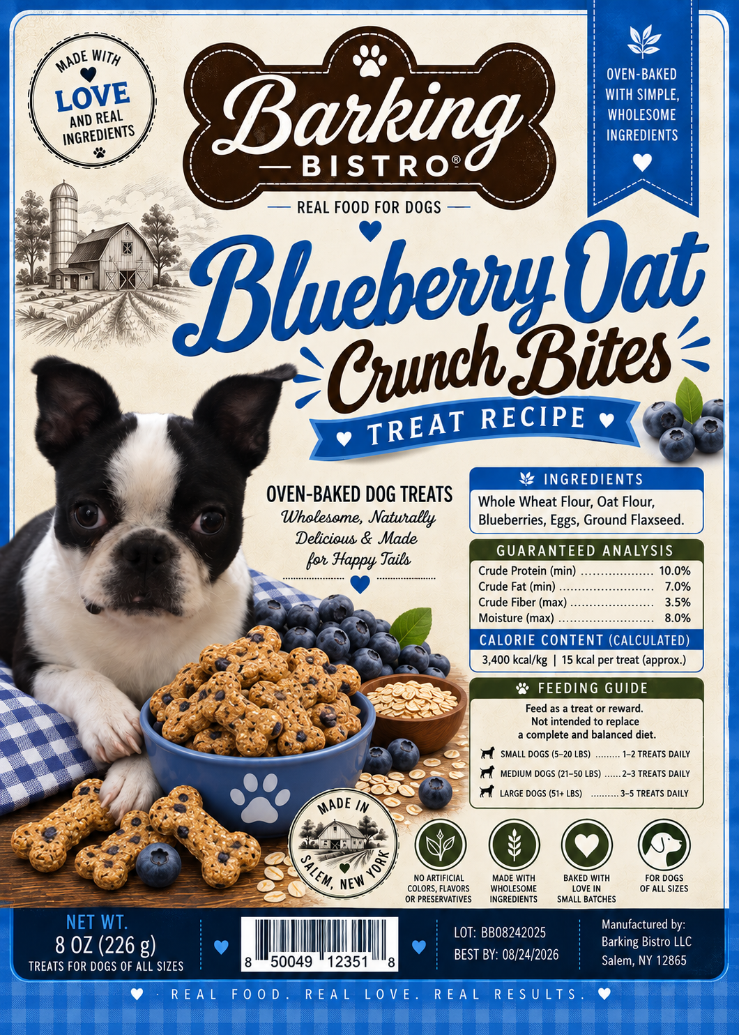 Blueberry Oat Crunch Bites